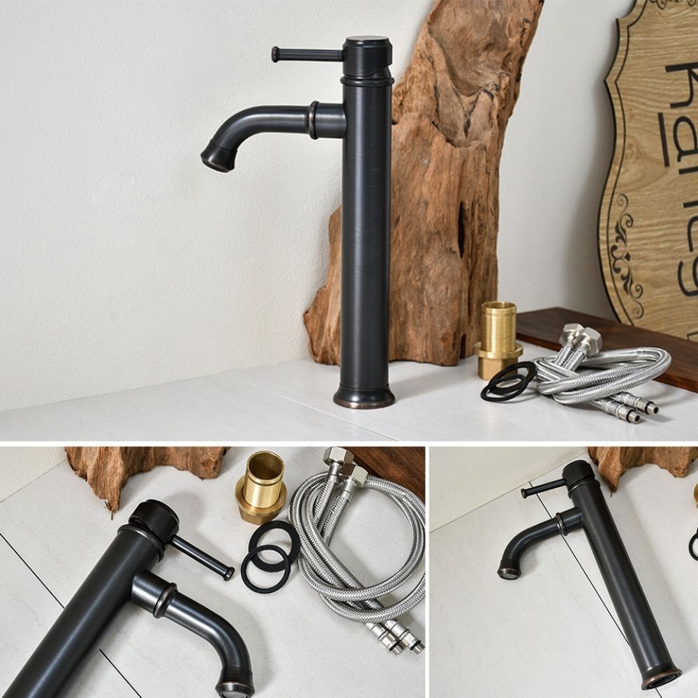 Vòi chậu lavabo nóng lạnh bằng đồng Kanly GCA20B