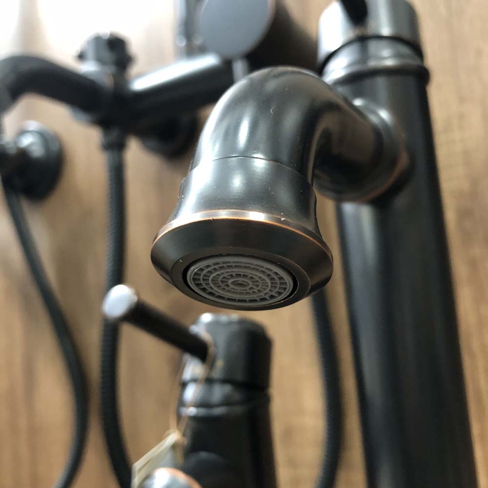 Vòi chậu lavabo nóng lạnh bằng đồng Kanly GCA20B/V20B