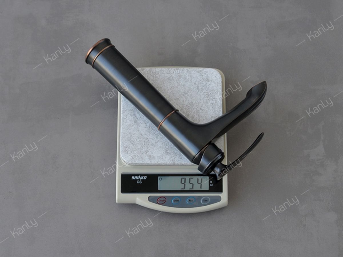 Vòi chậu lavabo nóng lạnh bằng đồng Kanly GCA41B