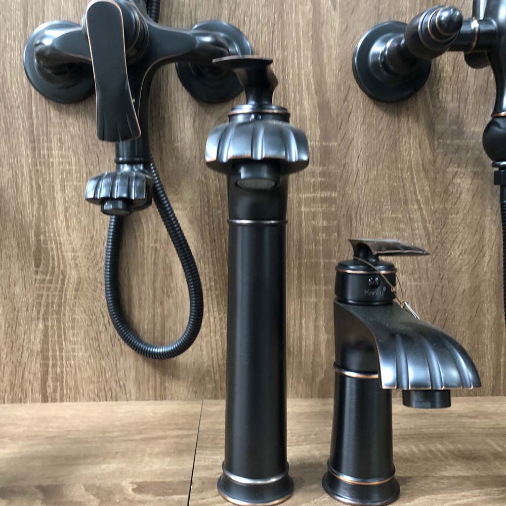 Vòi lavabo nóng lạnh bằng đồng Kanly GCA41B/V41B