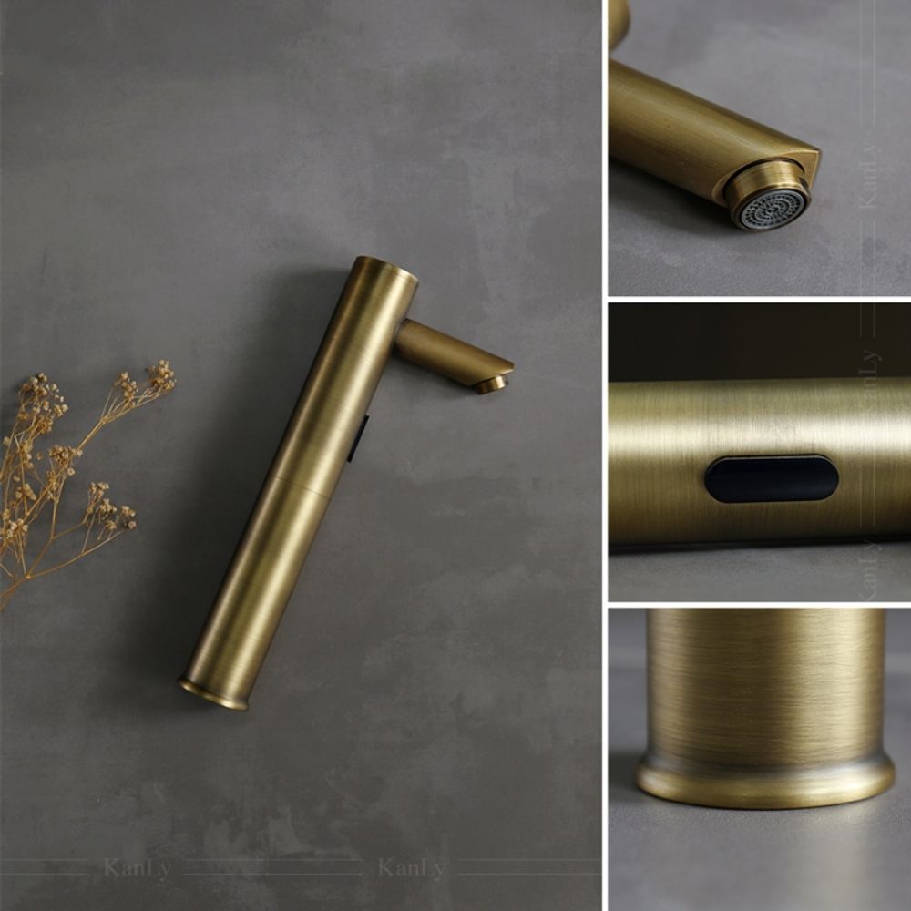 Vòi chậu lavabo cảm ứng bằng đồng Kanly GCAC1