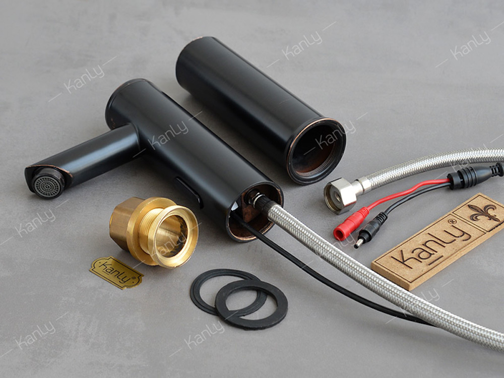 Vòi chậu lavabo cảm ứng bằng đồng Kanly GCAC1B