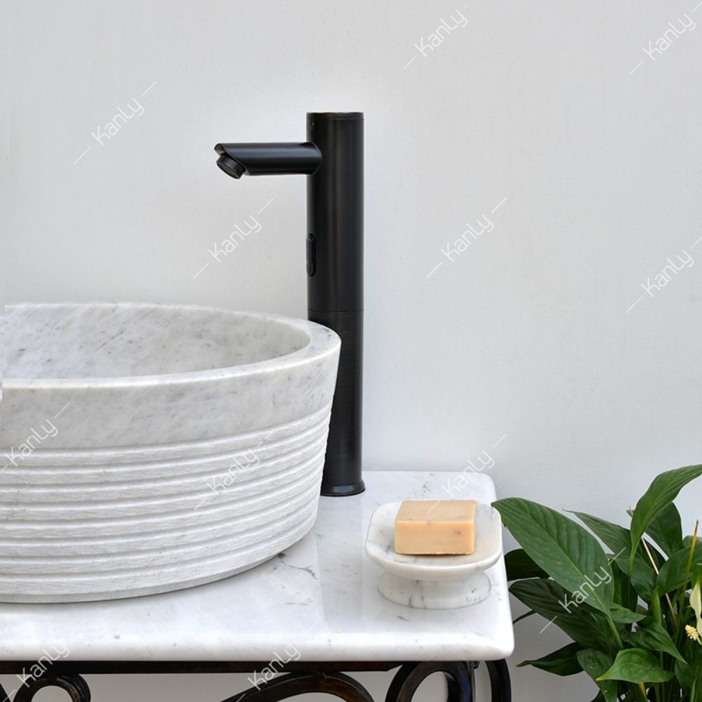 Vòi chậu lavabo cảm ứng bằng đồng Kanly GCAC1B