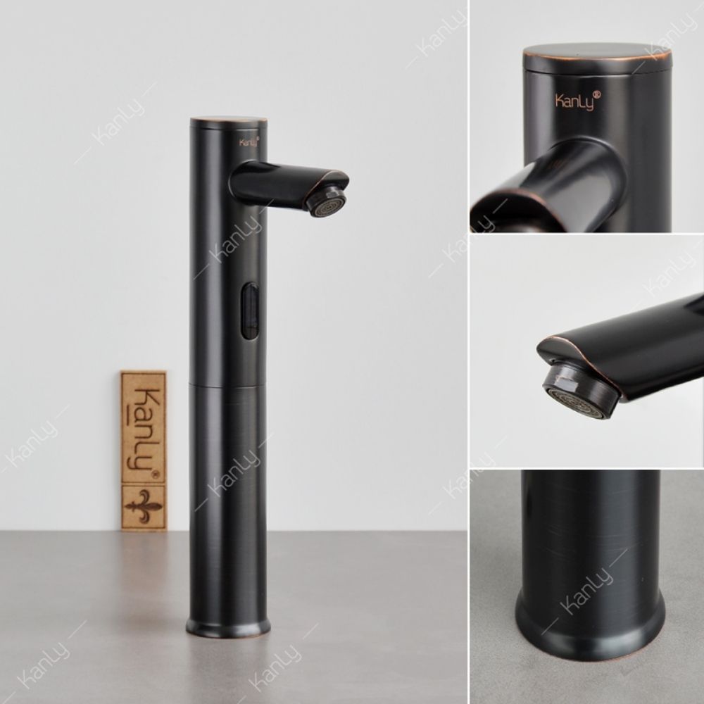 Vòi chậu lavabo cảm ứng bằng đồng Kanly GCAC1B