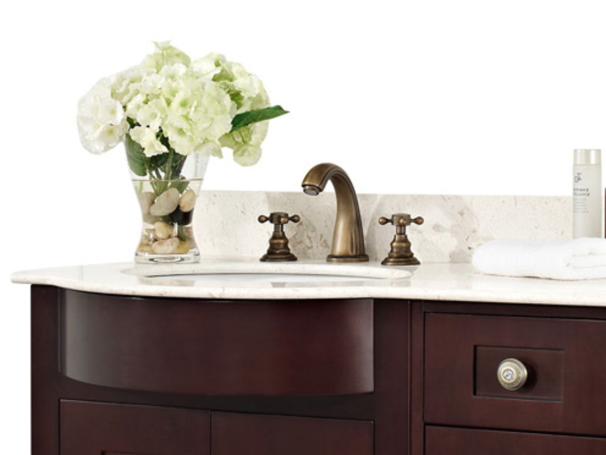 Vòi chậu âm bàn nóng lạnh bằng đồng Kanly GCB03