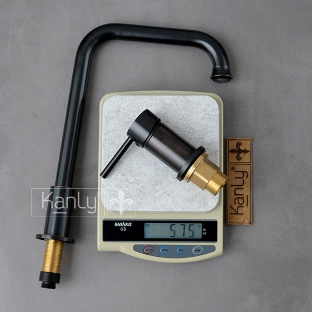 Vòi chậu âm bàn nóng lạnh bằng đồng Kanly GCC41B