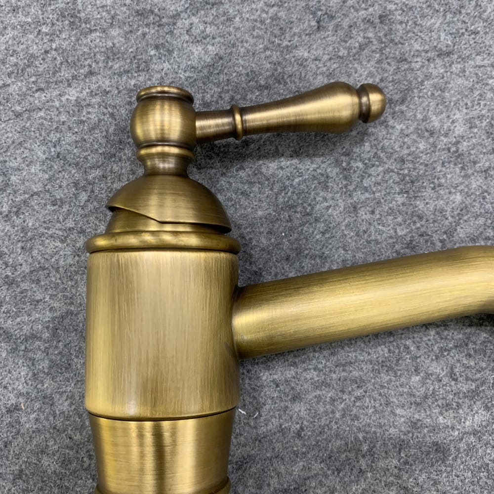 Vòi chậu lavabo nóng lạnh bằng đồng Kanly GCA13/GCV13