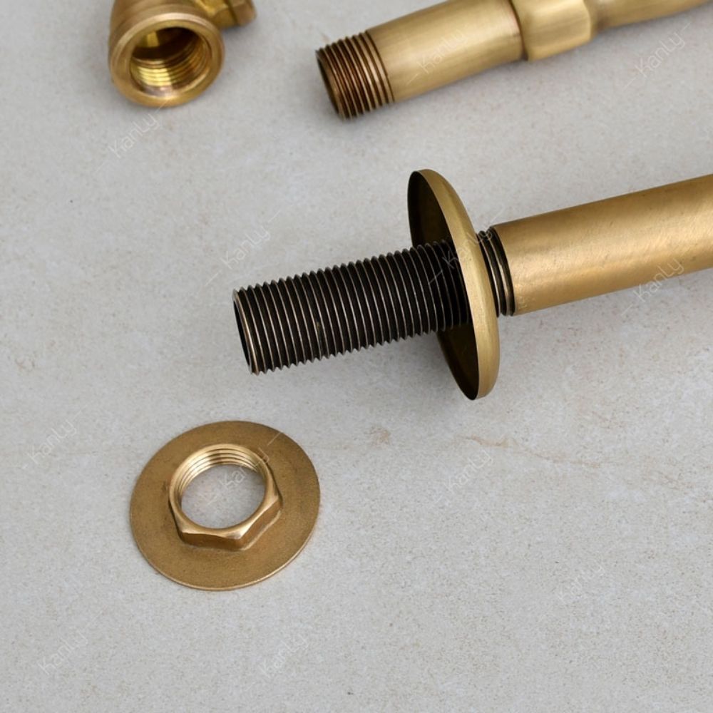 Vòi chậu thân cao nóng lạnh bằng đồng Kanly GCT01HM