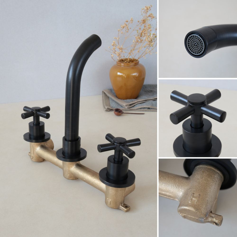 Vòi âm tường nóng lạnh bằng đồng Kanly GCT07B