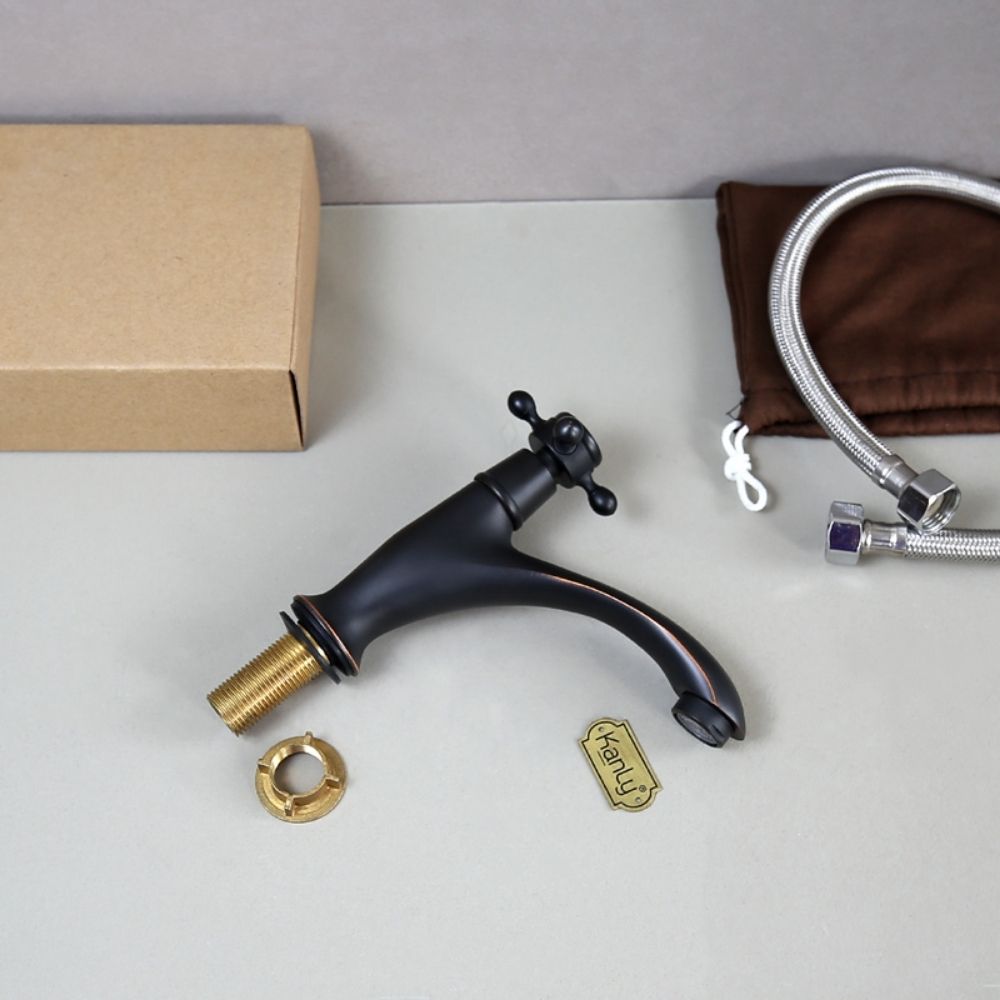 Vòi chậu lavabo bằng đồng Kanly GCV109B