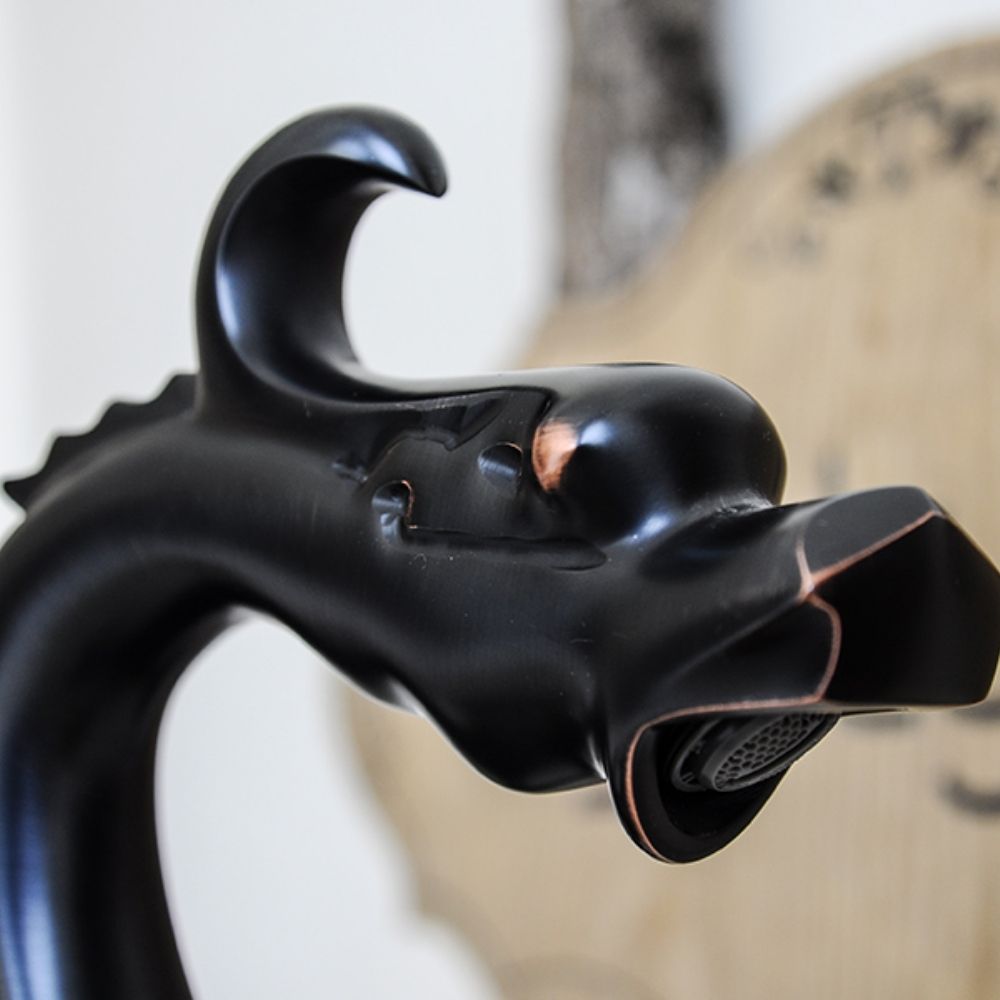 Vòi chậu lavabo nóng lạnh bằng đồng Kanly GCV10B