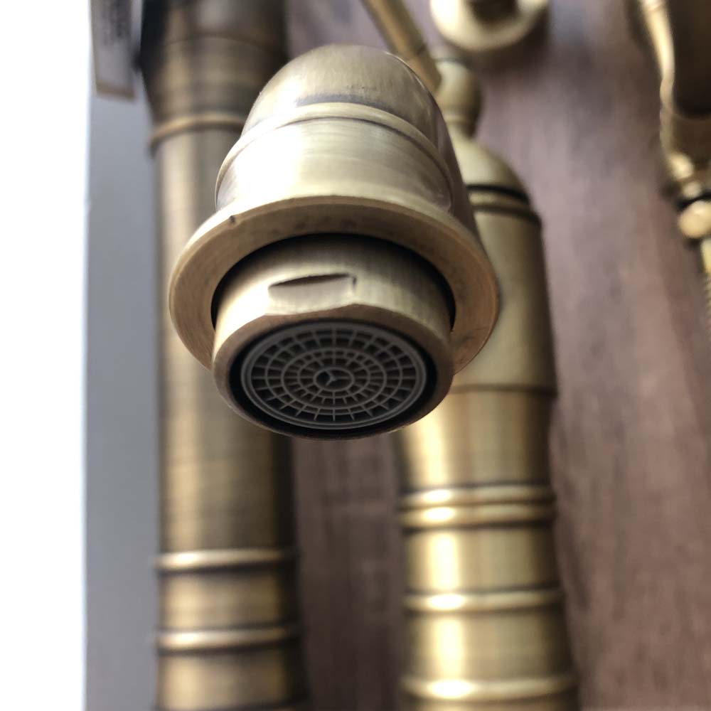 Vòi chậu lavabo nóng lạnh bằng đồng Kanly GCA13/GCV13