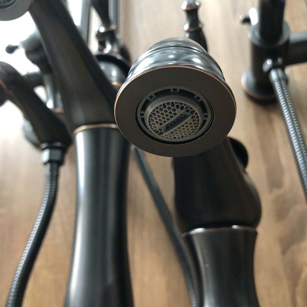 Vòi chậu lavabo nóng lạnh bằng đồng Kanly GCA14B/V14B