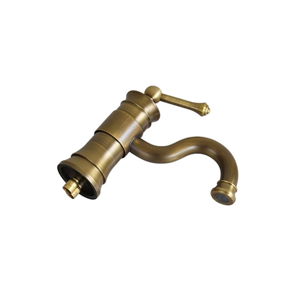 Vòi chậu lavabo nóng lạnh bằng đồng Kanly GCV16