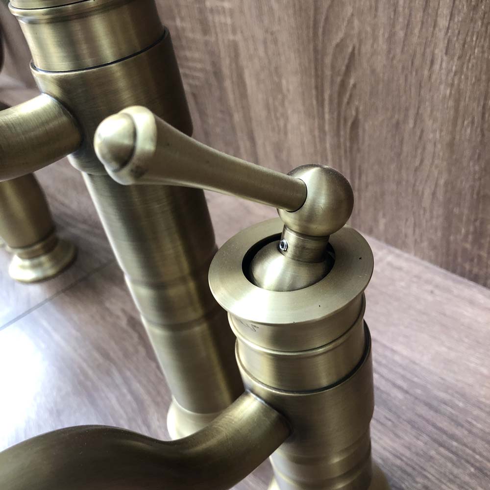 Vòi chậu nóng lạnh bằng đồng Kanly GCA16/V16