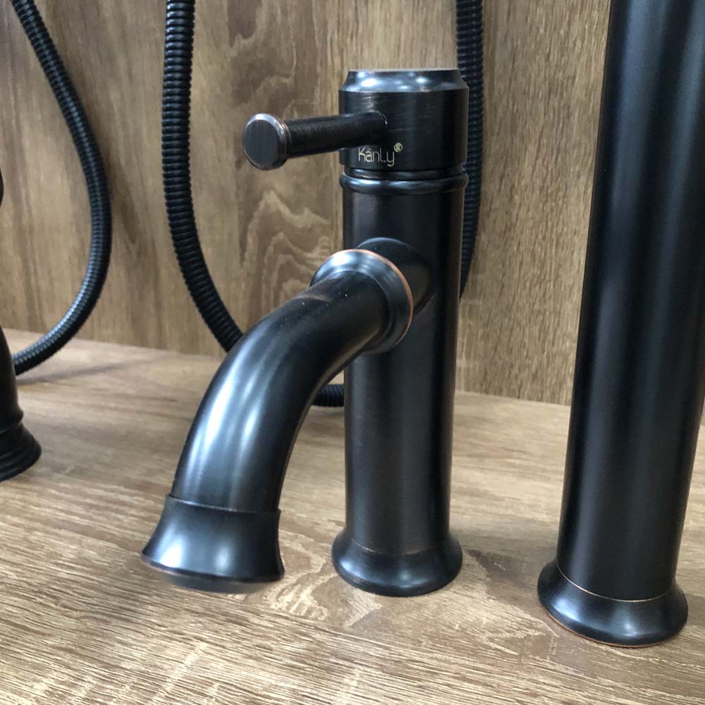 Vòi chậu lavabo nóng lạnh bằng đồng Kanly GCA20B/V20B