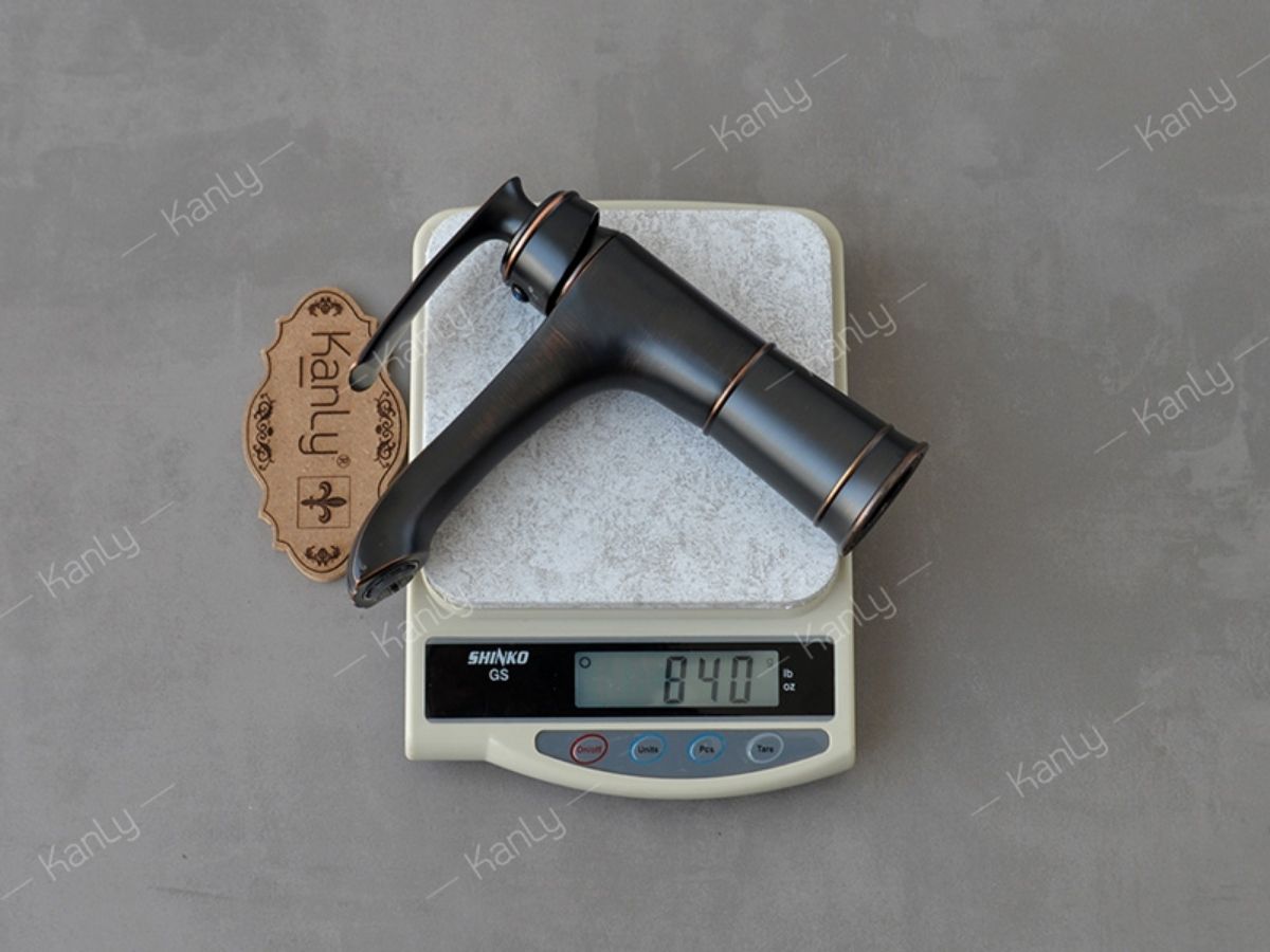 Vòi chậu lavabo nóng lạnh bằng đồng Kanly GCV41B