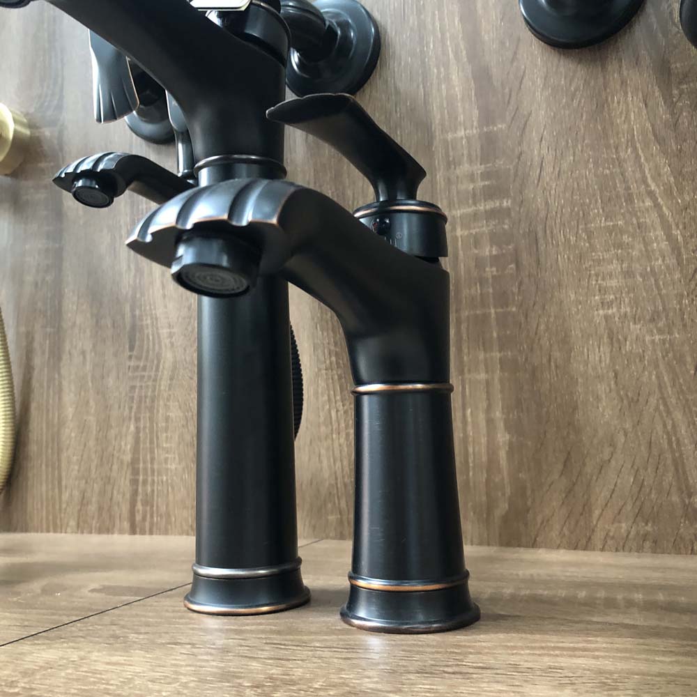 Vòi lavabo nóng lạnh bằng đồng Kanly GCA41B/V41B