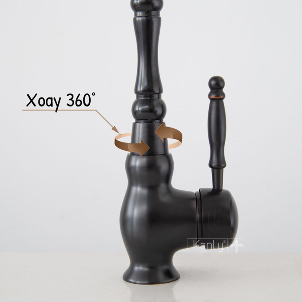 Vòi rửa chén bát nóng lạnh bằng đồng Kanly GCC04B