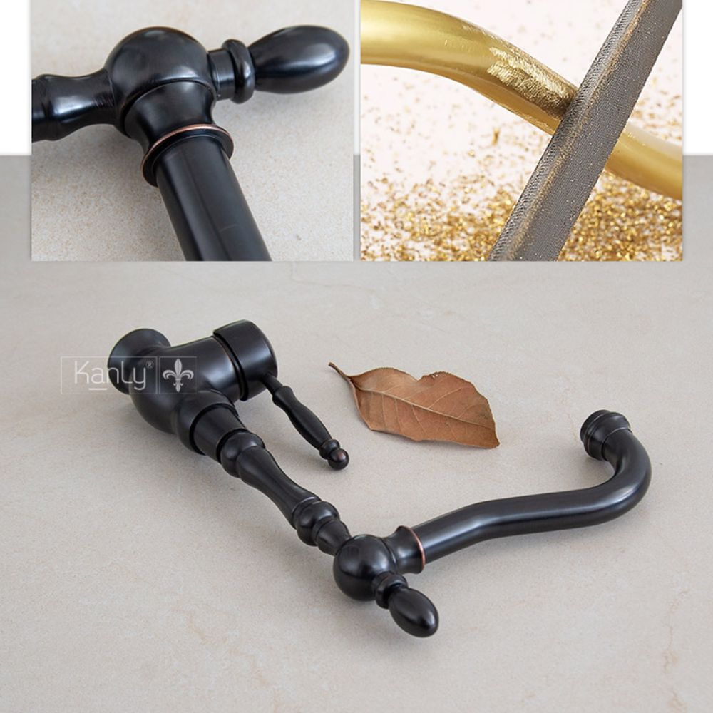 Vòi rửa chén bát nóng lạnh bằng đồng Kanly GCC04B