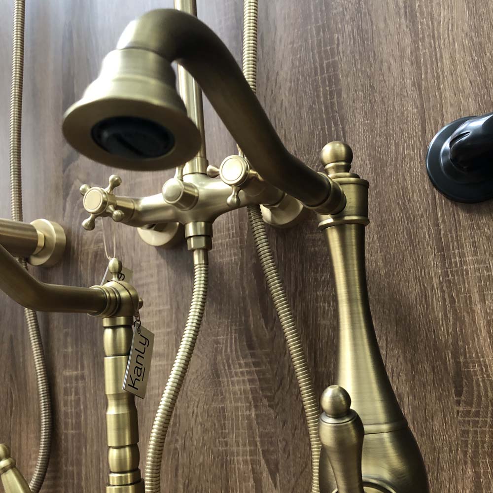 Vòi rửa bát nóng lạnh bằng đồng Kanly GCC06