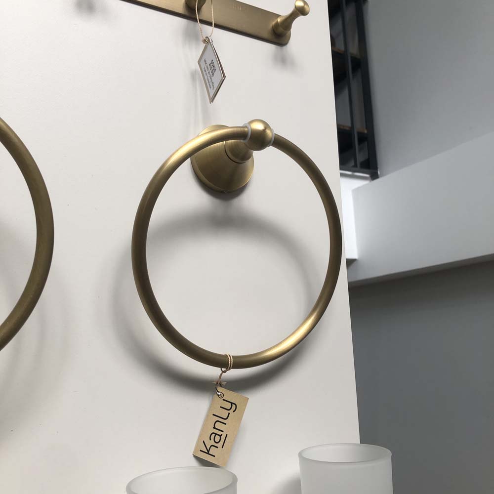 Vòng treo khăn bằng đồng Kanly GCK02