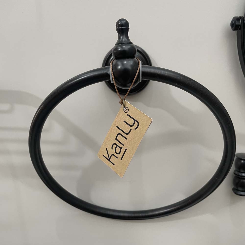 Vòng treo khăn bằng đồng Kanly GCK02B