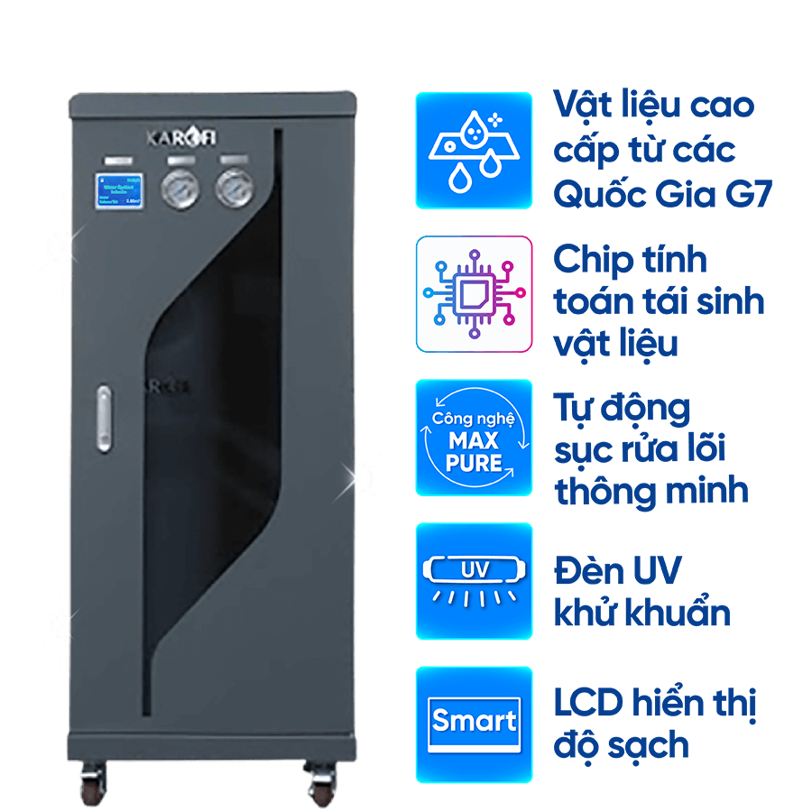 Hệ thống lọc tổng trung tâm cao cấp Karofi KMF-68