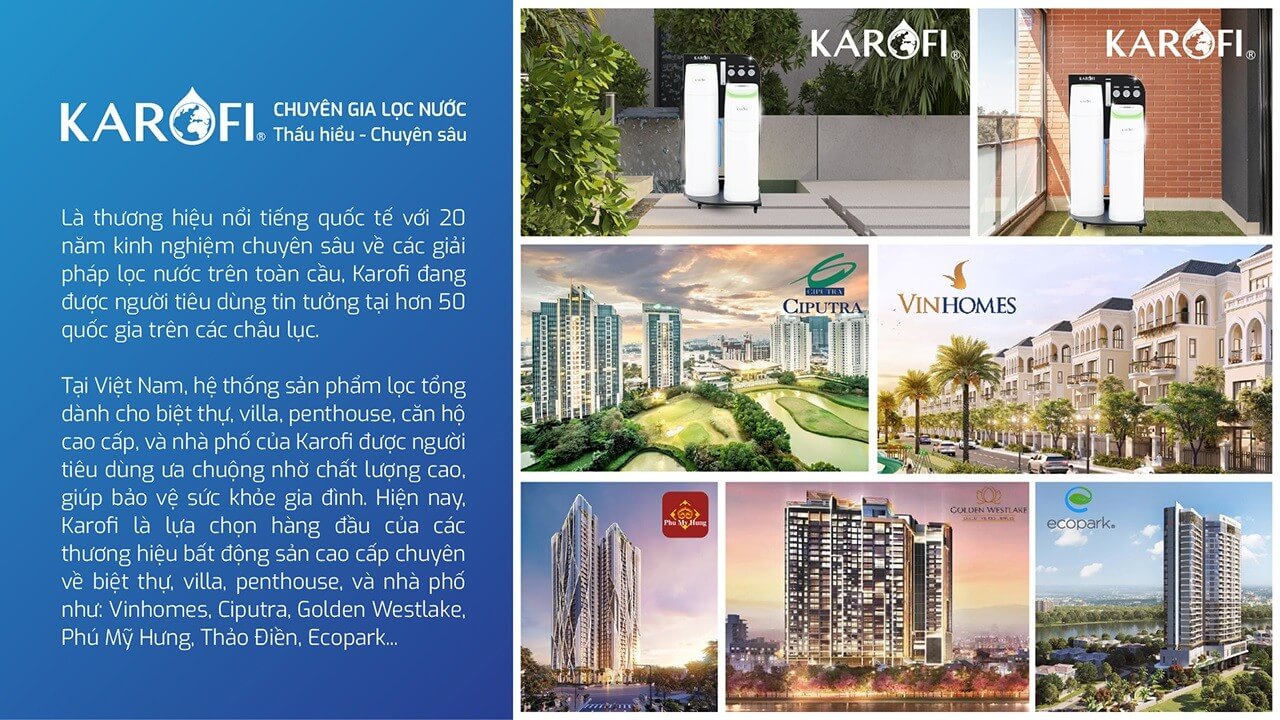 Hệ thống lọc tổng trung tâm cao cấp Karofi KTF-888