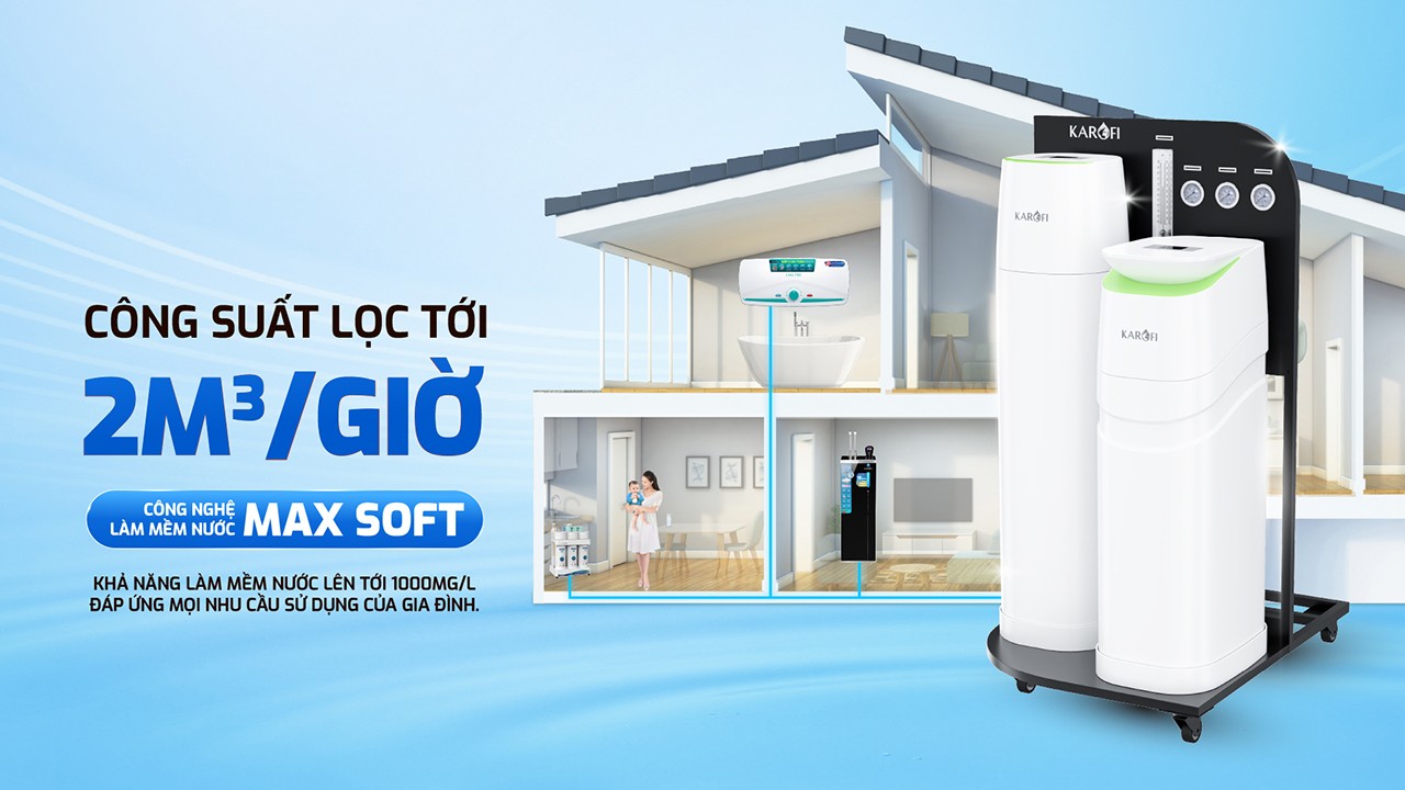 Hệ thống lọc tổng trung tâm cao cấp Karofi KTF-888