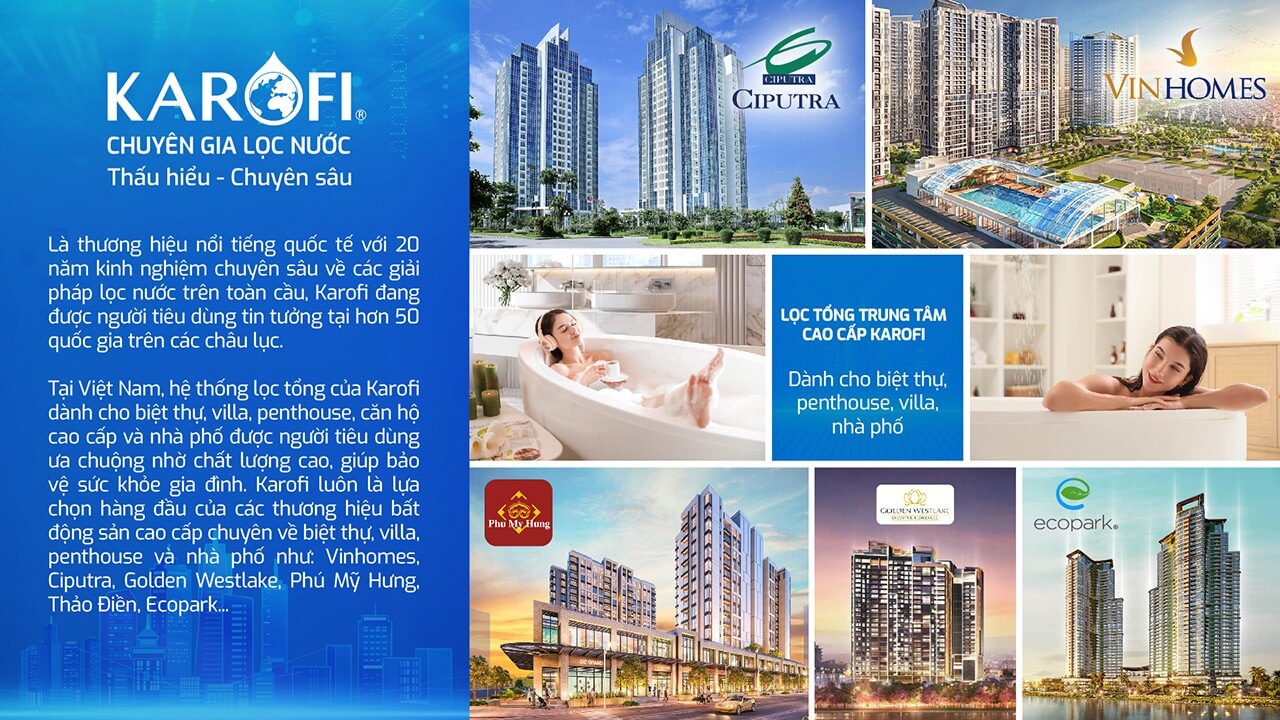 Hệ thống lọc tổng trung tâm cao cấp Karofi KTF-P01