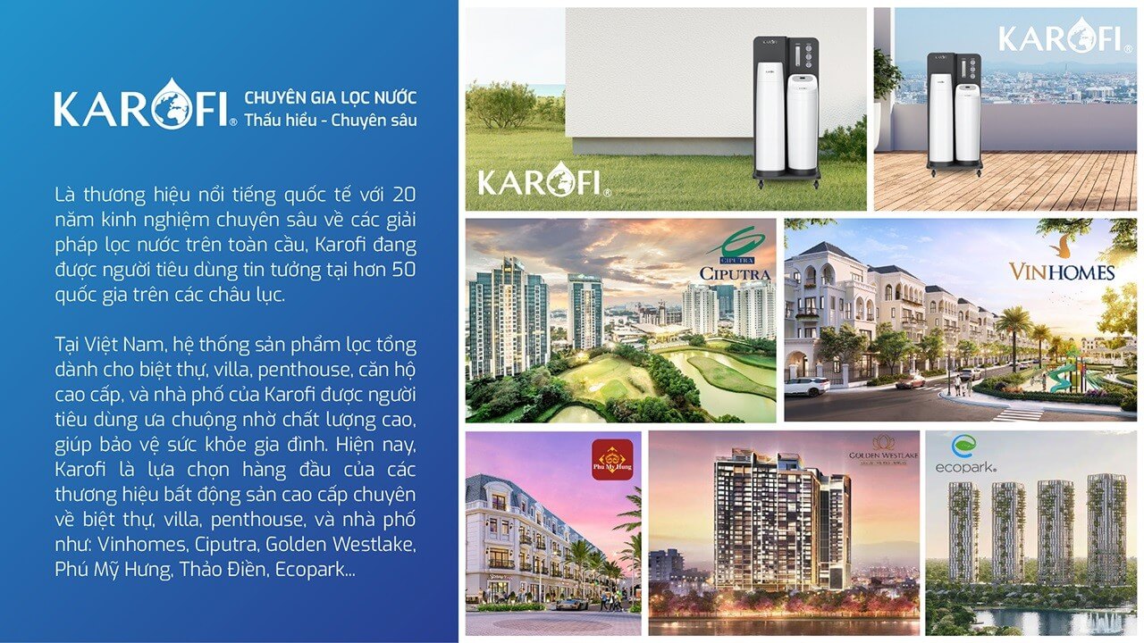Hệ thống lọc tổng trung tâm cao cấp Karofi WHF-E666