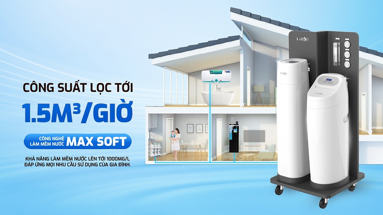 Hệ thống lọc tổng trung tâm cao cấp Karofi WHF-E666