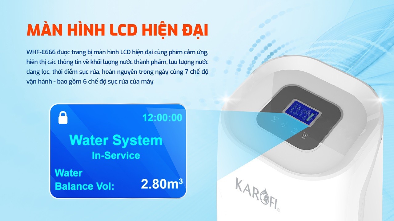 Hệ thống lọc tổng trung tâm cao cấp Karofi WHF-E666