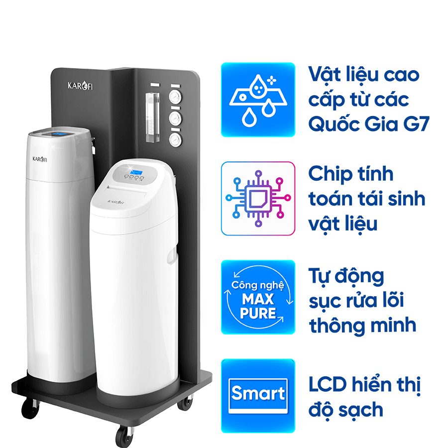 Hệ thống lọc tổng trung tâm cao cấp Karofi WHF-E666