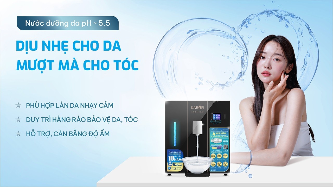 Máy lọc nước Hydro-ion kiềm Karofi DA9 PREMIUM