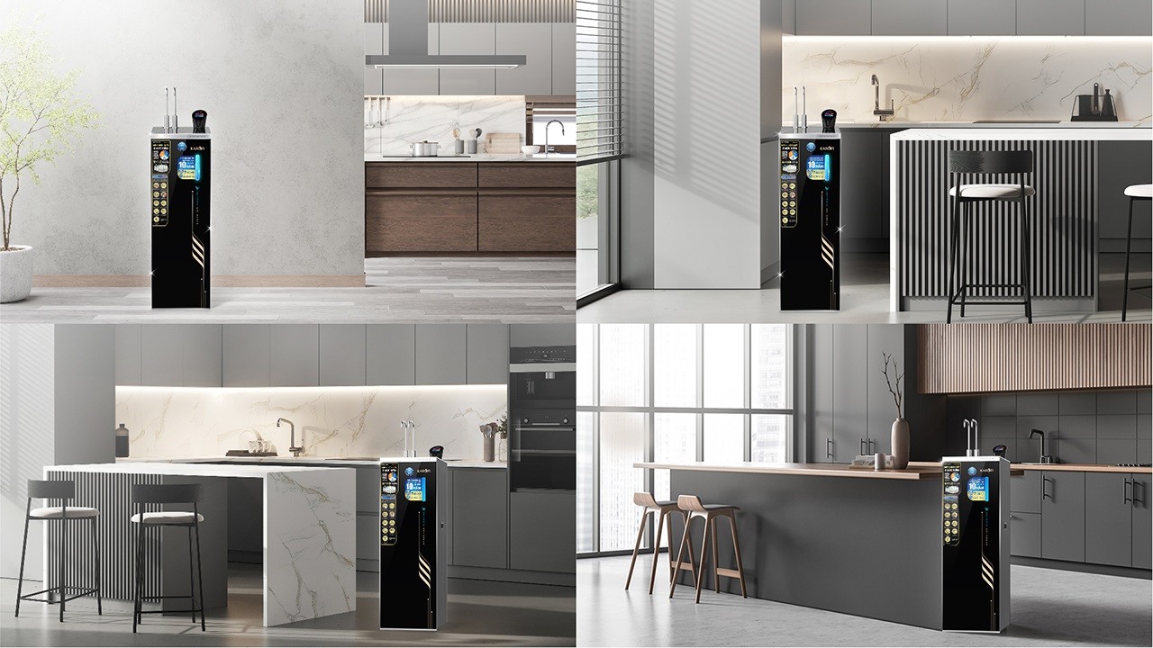 Máy lọc nước nóng lạnh Hydro-ion kiềm Karofi SA8 PREMIUM