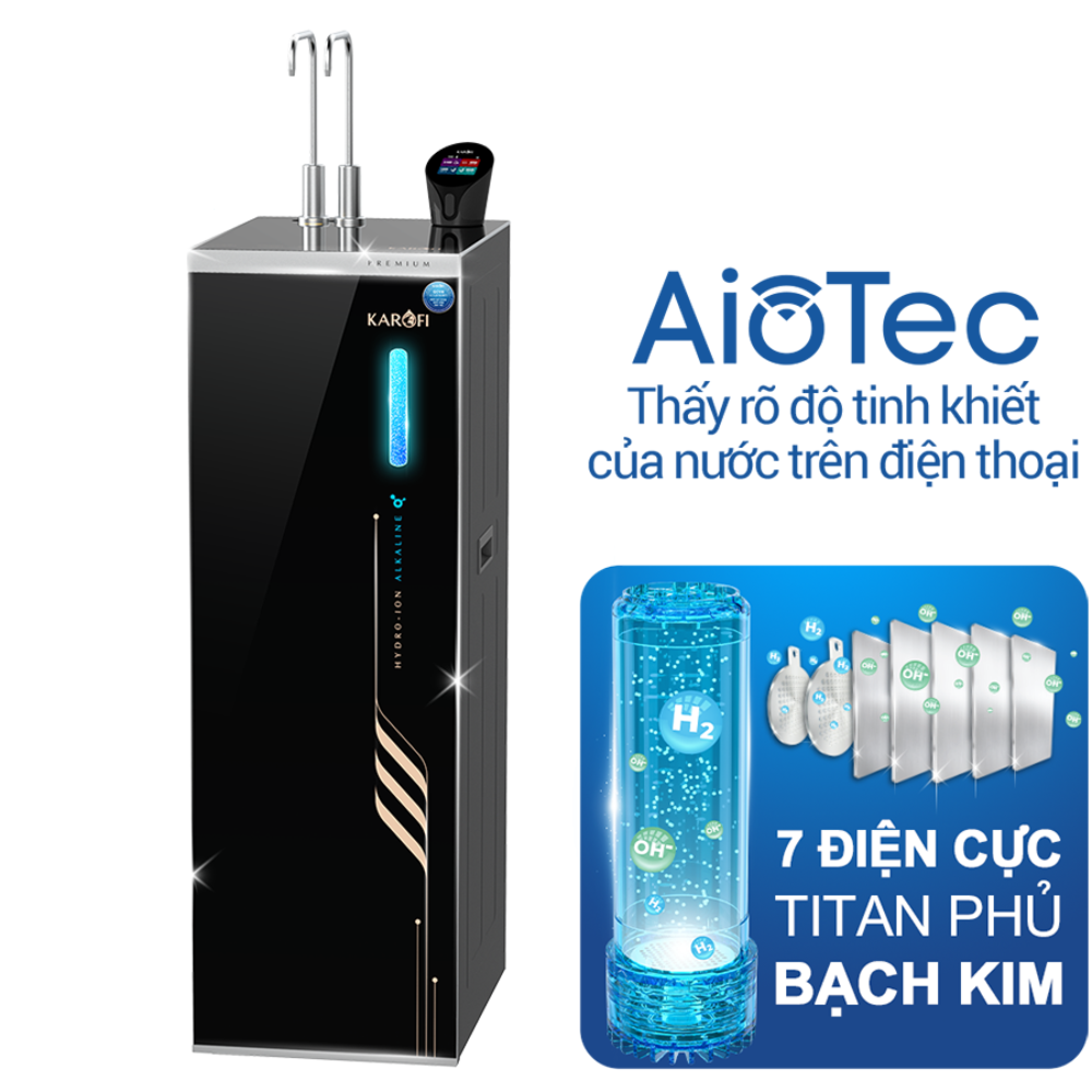 Máy lọc nước nóng lạnh Hydro-ion kiềm Karofi SA8 PREMIUM