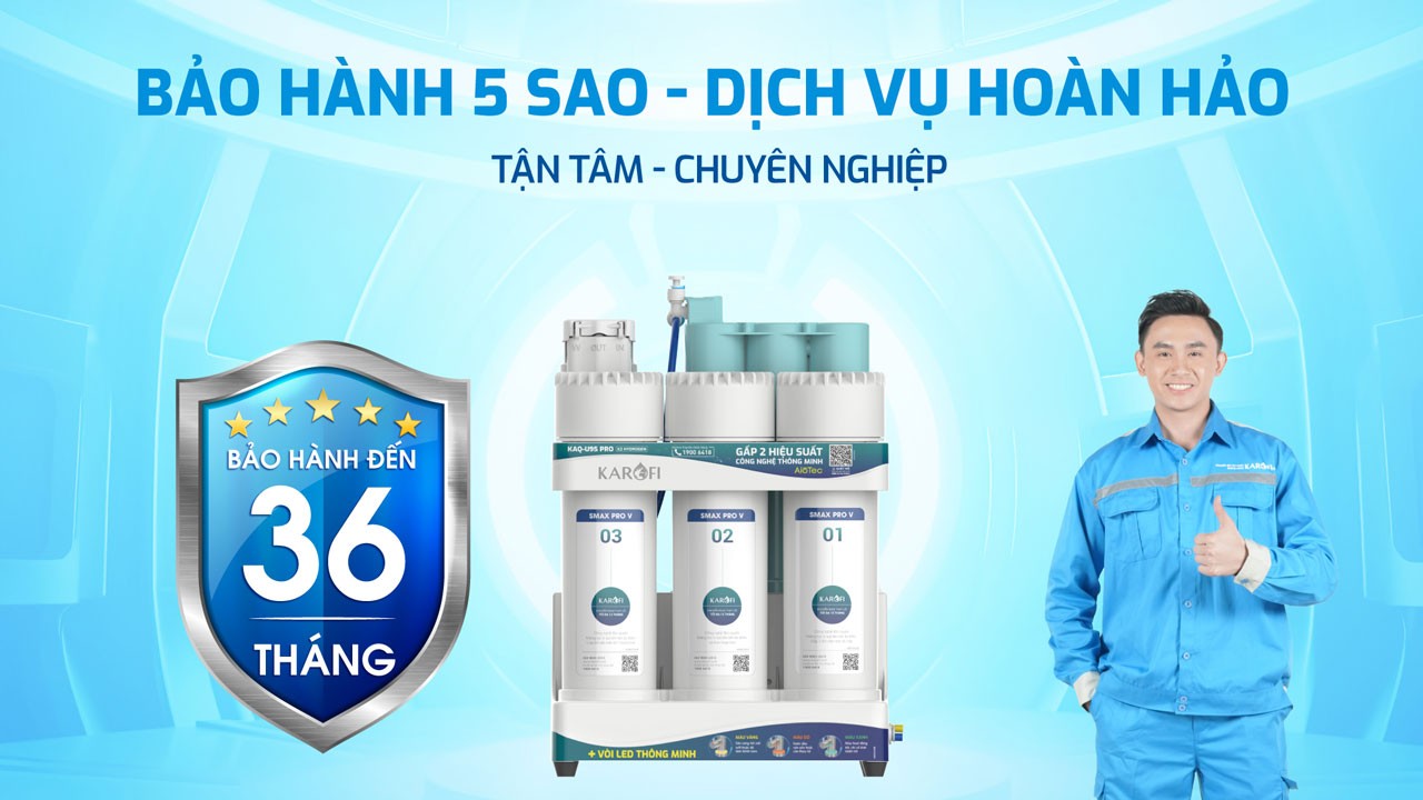 Máy lọc nước RO Karofi KAQ-U95 Pro