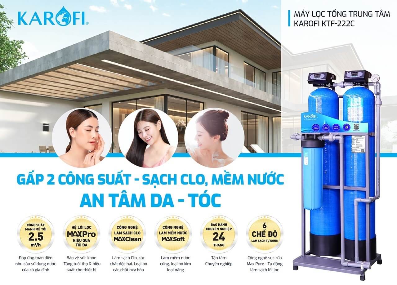 Máy lọc nước tổng đầu nguồn Karofi KTF-222C
