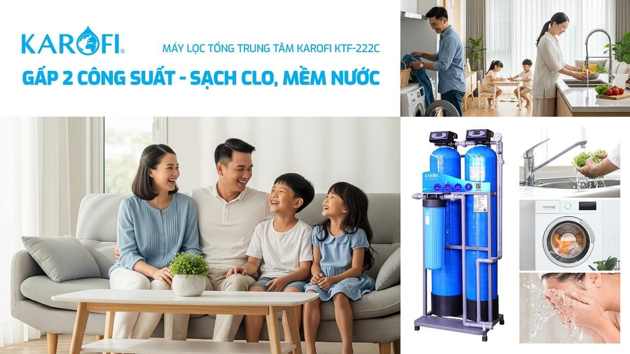 Máy lọc nước tổng đầu nguồn Karofi KTF-222C