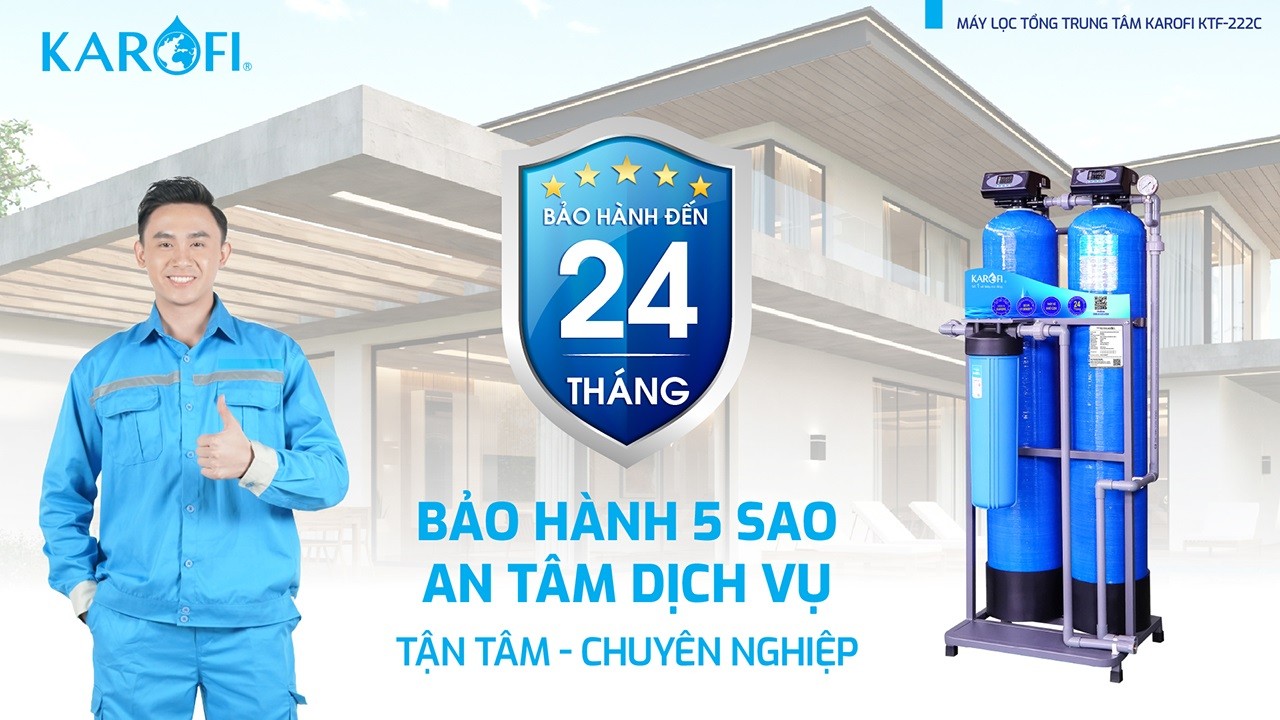 Máy lọc nước tổng đầu nguồn Karofi KTF-222C