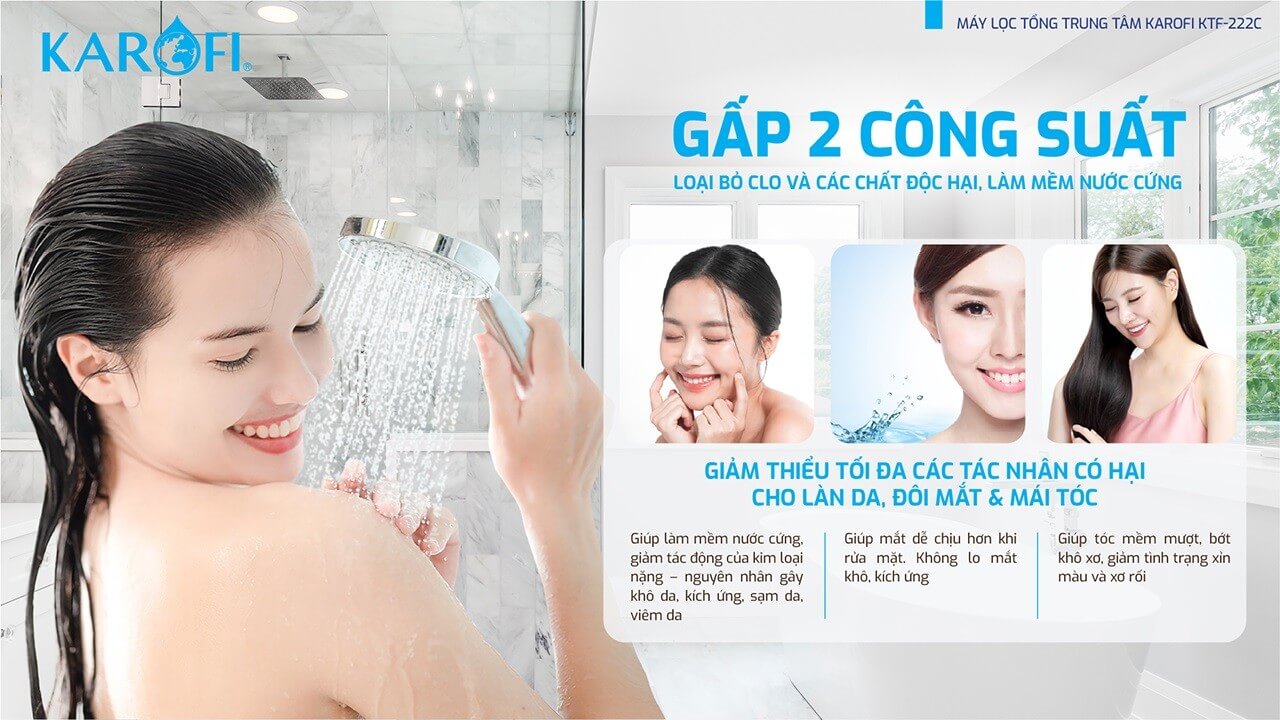 Máy lọc nước tổng đầu nguồn Karofi KTF-222C