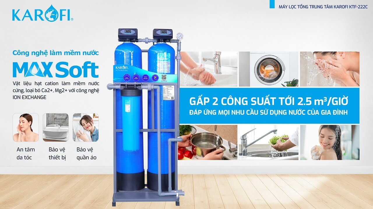 Máy lọc nước tổng đầu nguồn Karofi KTF-222C