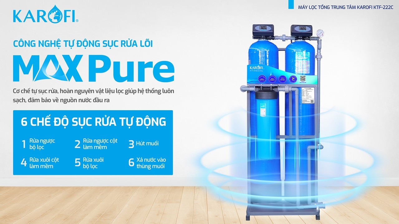 Máy lọc nước tổng đầu nguồn Karofi KTF-222C