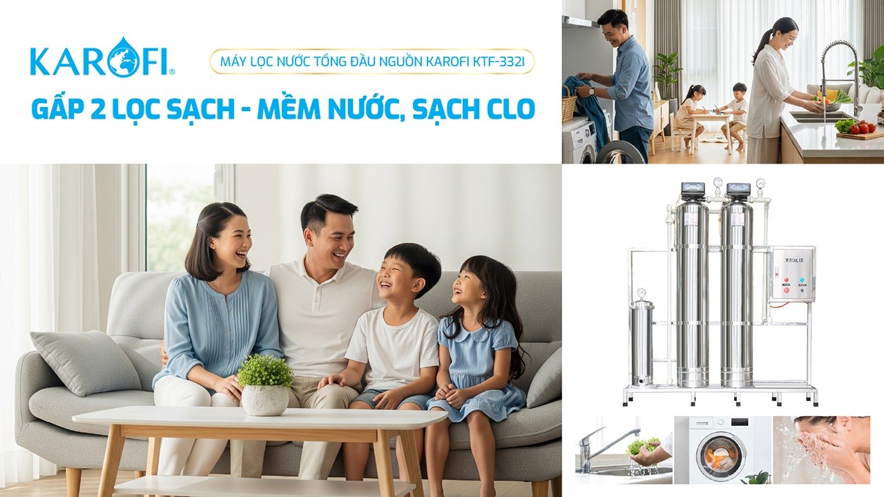 Máy lọc nước tổng đầu nguồn Karofi KTF-332I