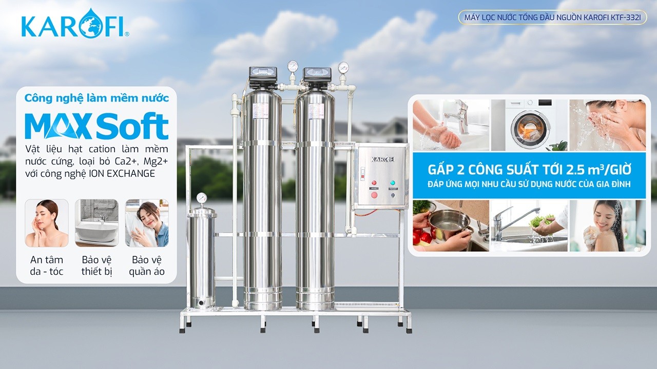 Máy lọc nước tổng đầu nguồn Karofi KTF-332I