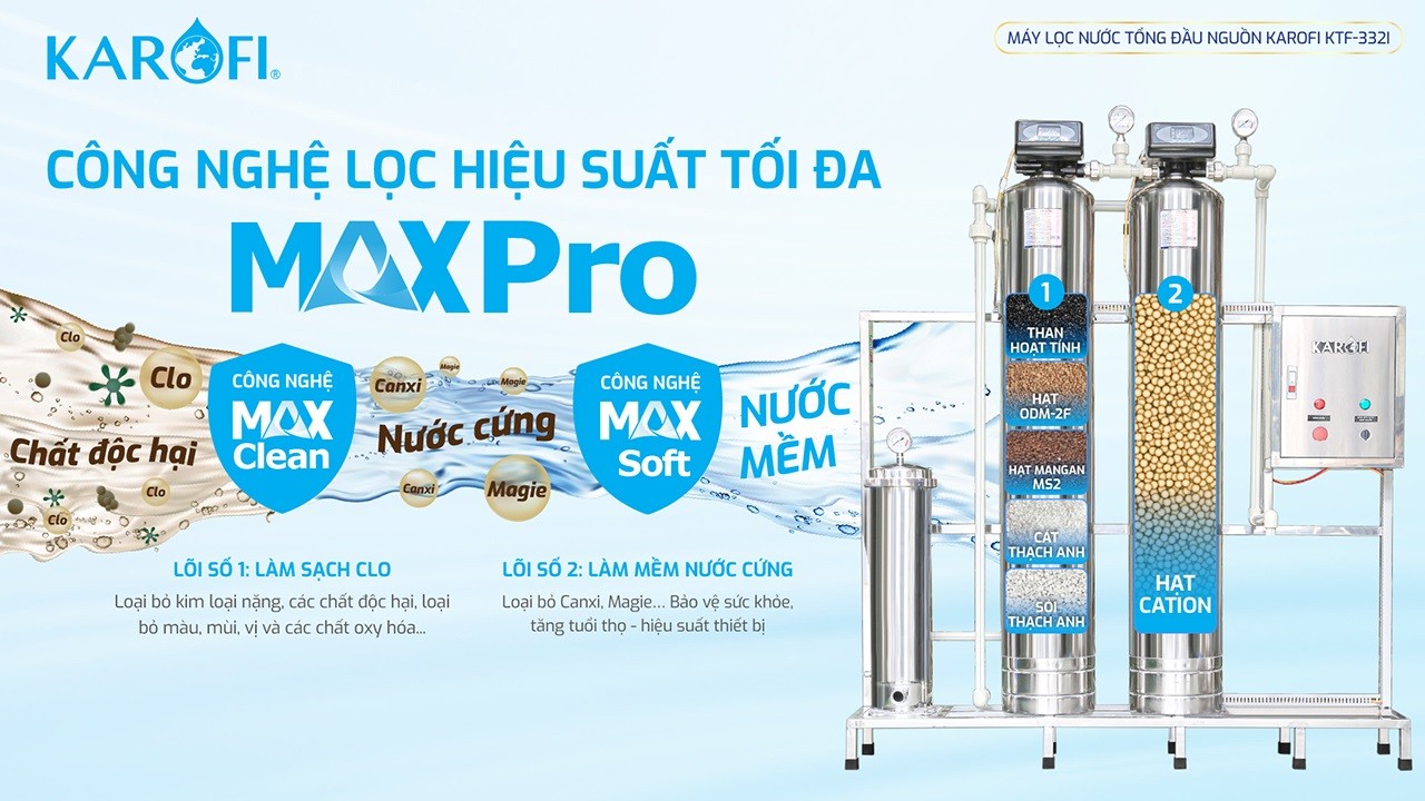 Máy lọc nước tổng đầu nguồn Karofi KTF-332I