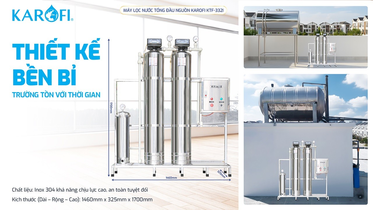 Máy lọc nước tổng đầu nguồn Karofi KTF-332I