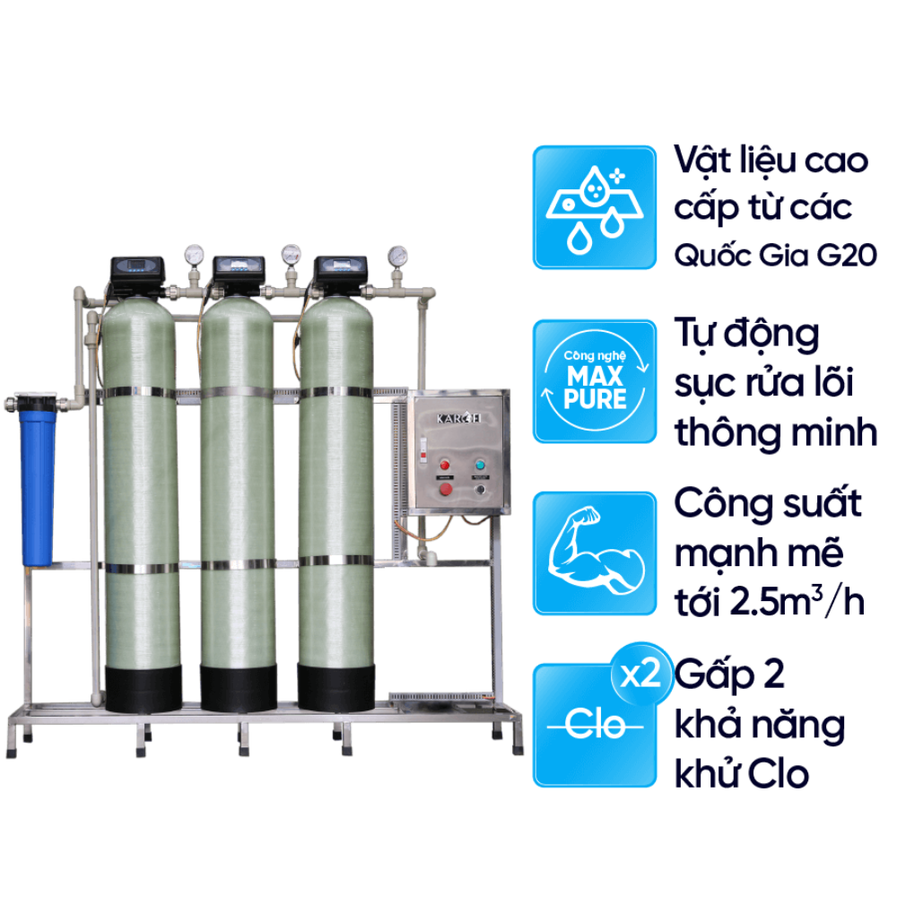 Máy lọc nước tổng đầu nguồn Karofi KTF-333C